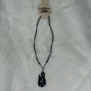 Harrison Beach Black Pendant Necklace